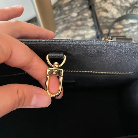 Black Monogram Tote Bag - Picture 7 of 11